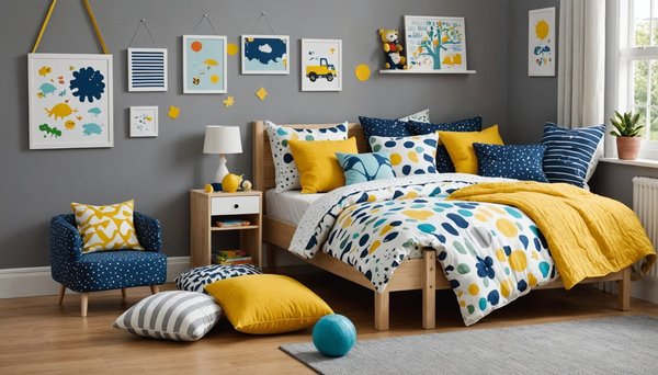 Idées pour décorer une chambre d'enfant avec des coussins